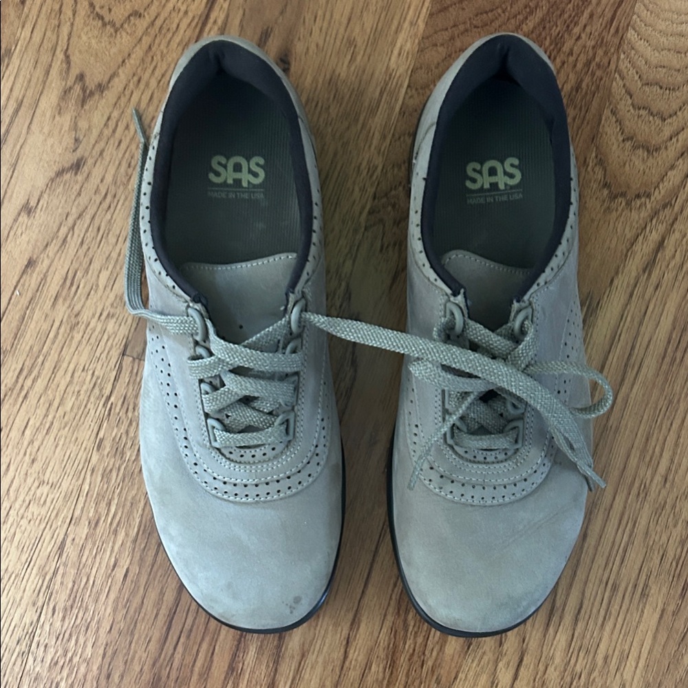 SAS Taupe Lace-Up Footwear
